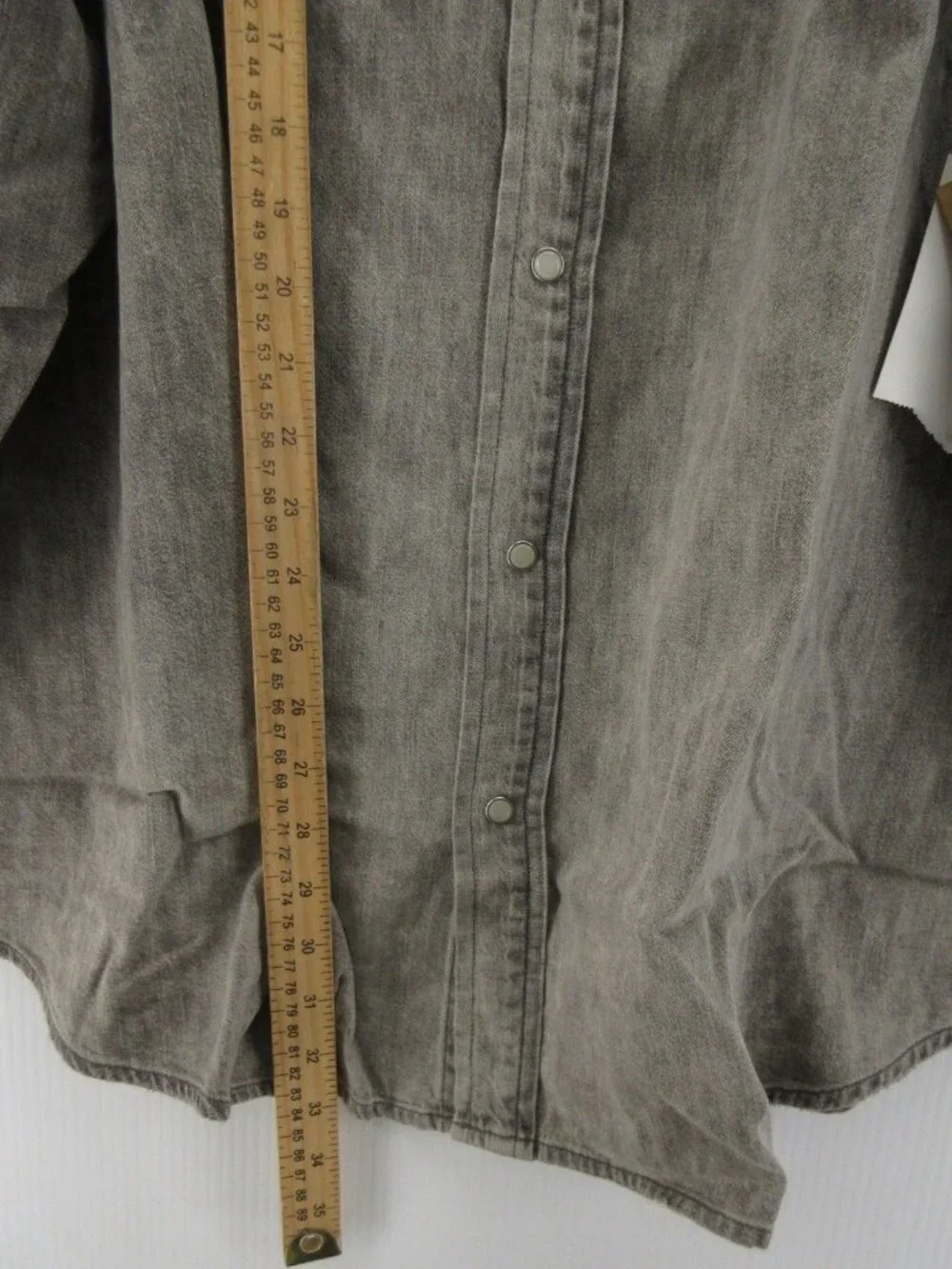 Polo Ralph Lauren Shirt 3XB Big Western Pearl Snap Denim Cowboy Rodeo